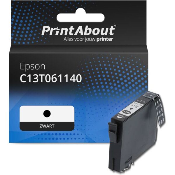 Huismerk Epson C13T061140 Inktcartridge Zwart
