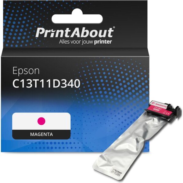 Huismerk Epson C13T11D340 Inktcartridge Magenta Hoge capaciteit