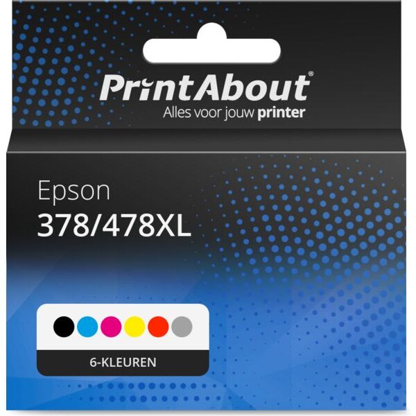 Huismerk Epson 378/478XL (C13T379D4010) Inktcartridge 6-kleuren Multipack Hoge capaciteit