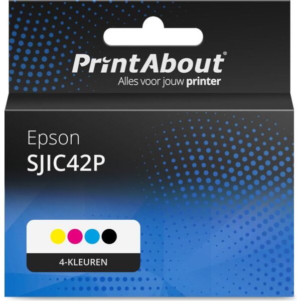 Huismerk Epson SJIC42P (C13T52M14/24/34/440) Inktcartridge 4-kleuren Multipack