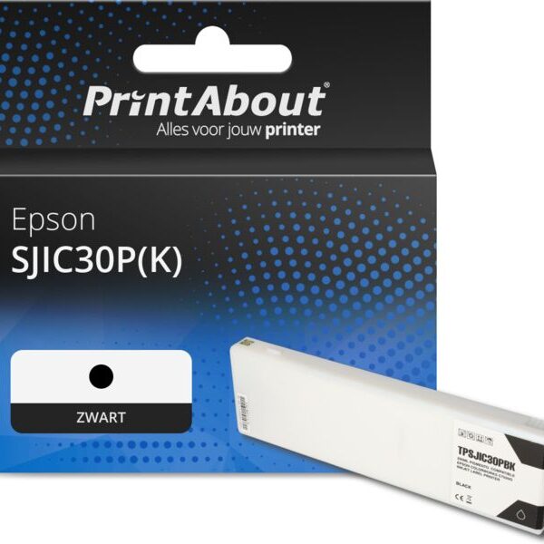 Huismerk Epson SJIC30P(K) Inktcartridge Zwart