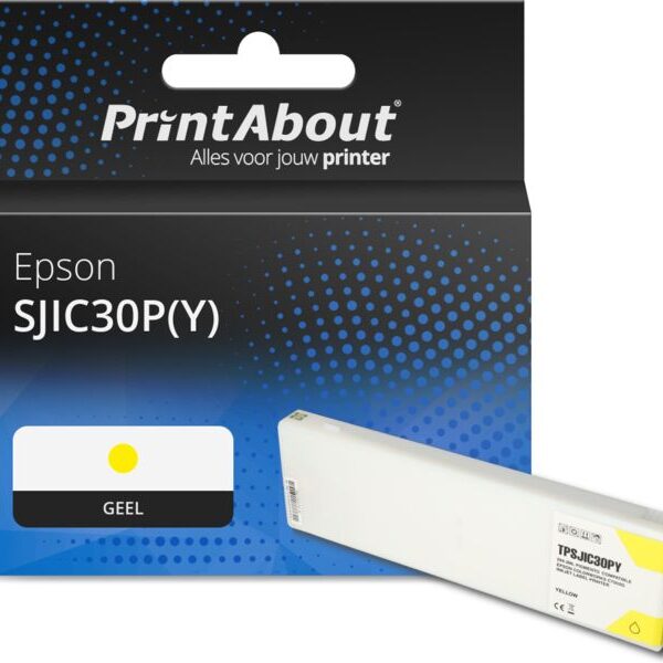 Huismerk Epson SJIC30P(Y) Inktcartridge Geel