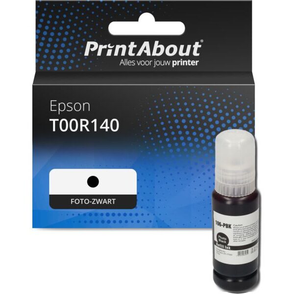 Huismerk Epson T00R140 Inktcartridge Foto-zwart