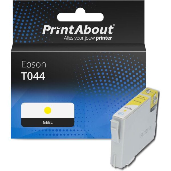 Huismerk Epson T044 (C13T044440) Inktcartridge Geel