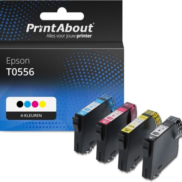 Huismerk Epson T0556 Inktcartridge 4-kleuren Multipack