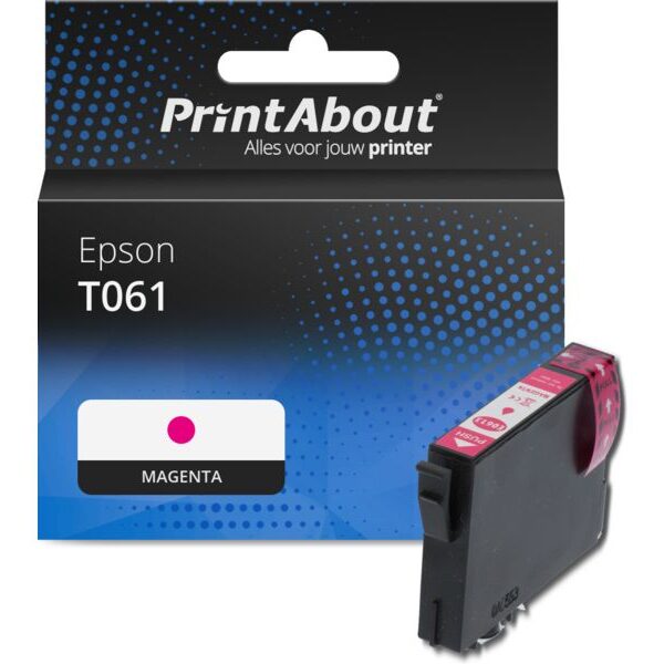 Huismerk Epson T061 (C13T061340) Inktcartridge Magenta