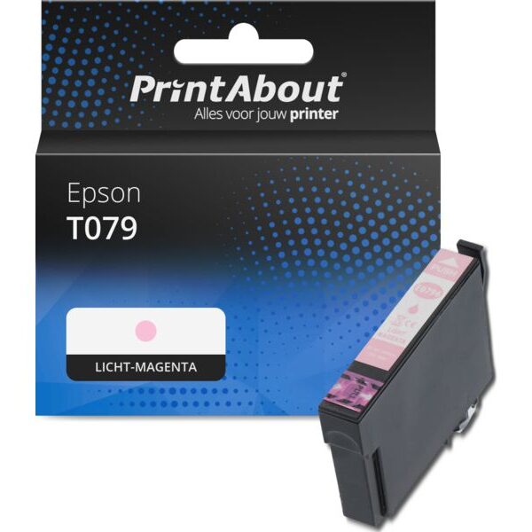 Huismerk Epson T079 (C13T07964010) Inktcartridge Licht-magenta