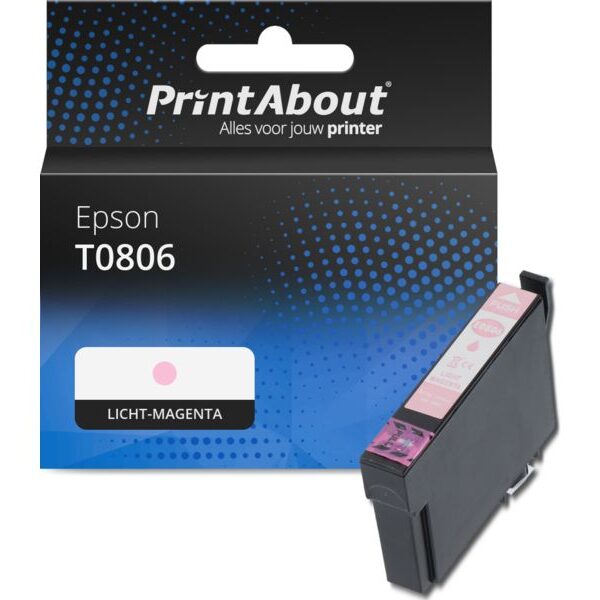 Huismerk Epson T0806 Inktcartridge Licht-magenta
