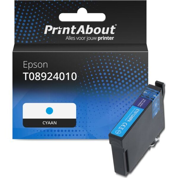 Huismerk Epson T08924010 Inktcartridge Cyaan