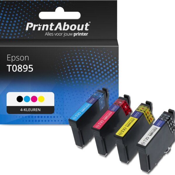 Huismerk Epson T0895 Inktcartridge 4-kleuren Multipack