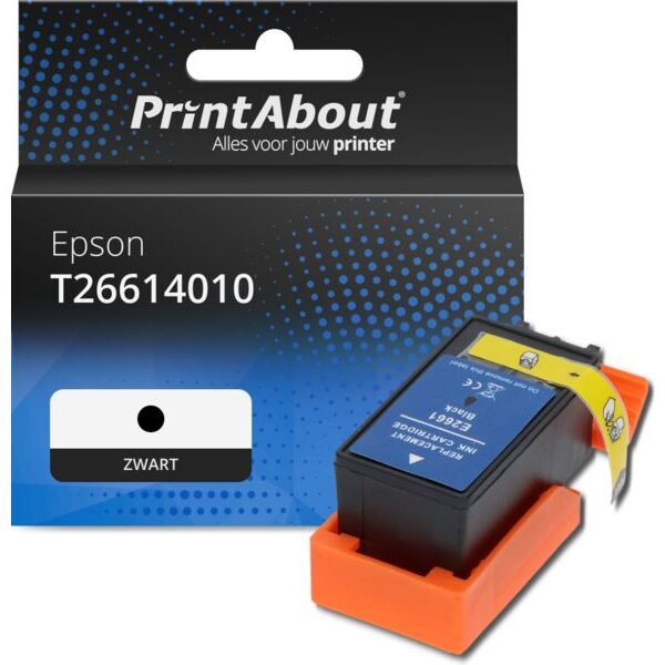 Huismerk Epson T26614010 Inktcartridge Zwart Hoge capaciteit