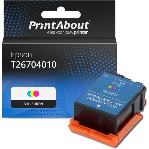 Huismerk Epson T26704010 (T266) Inktcartridge 3-kleuren Hoge capaciteit