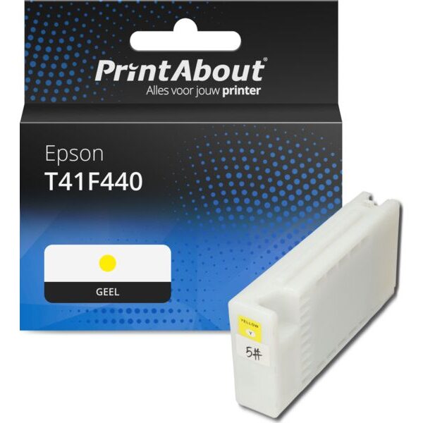 Huismerk Epson T41F440 Inktcartridge Geel Hoge capaciteit