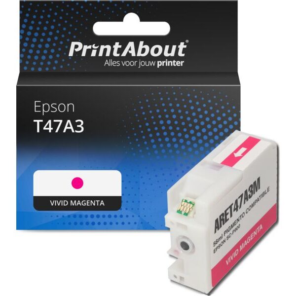 Huismerk Epson T47A3 Inktcartridge Vivid magenta