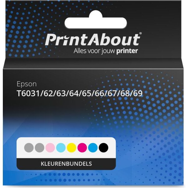 Huismerk Epson T6031/62/63/64/65/66/67/68/69 Inktcartridge Kleurenbundels Multipack Hoge capaciteit