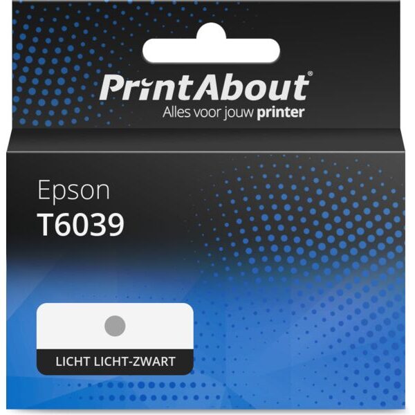 Huismerk Epson T6039 Inktcartridge Licht licht-zwart Hoge capaciteit