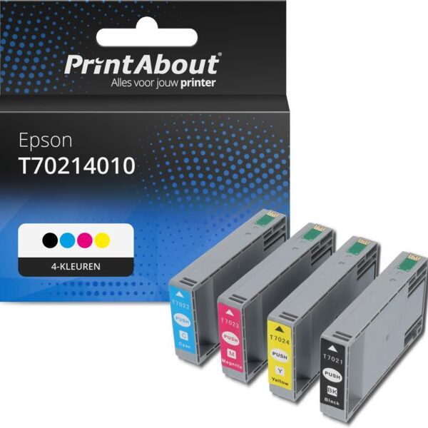 Huismerk Epson T70214010 Inktcartridge 4-kleuren Multipack