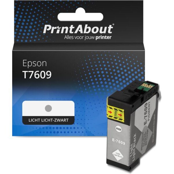 Huismerk Epson T7609 Inktcartridge Licht licht-zwart