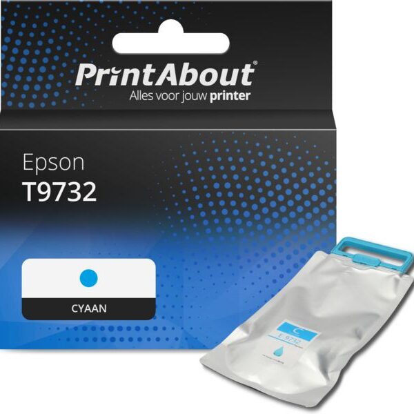 Huismerk Epson T9732 Inktcartridge Cyaan Hoge capaciteit
