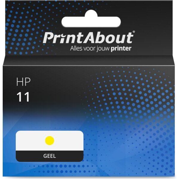 Huismerk HP 11 (C4838A) Inktcartridge Geel