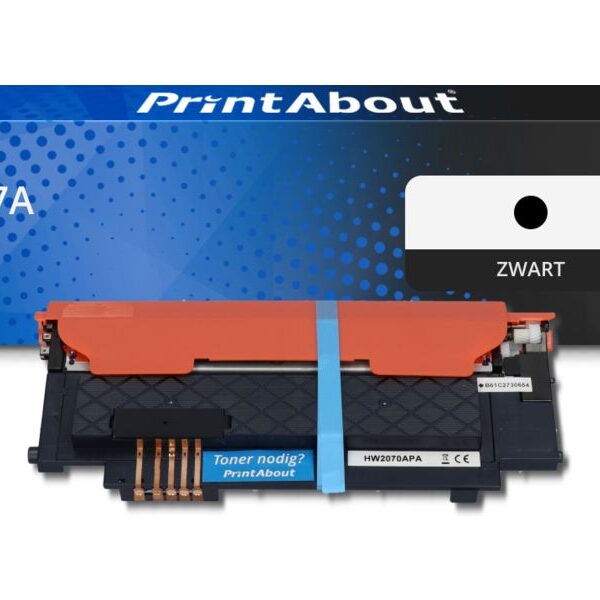 Huismerk HP 117A (W2070A) Toner Zwart