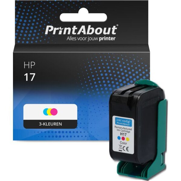 Huismerk HP 17 (C6625A) Inktcartridge 3-kleuren
