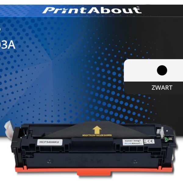 Huismerk HP 203A (CF540A) Toner Zwart