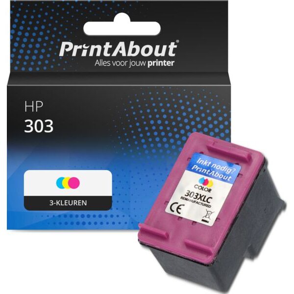 Huismerk HP 303 (T6N01AE) Inktcartridge 3-kleuren