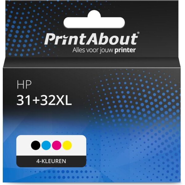Huismerk HP 31+32XL (1VU24/26/27/28AE) Inktcartridge 4-kleuren Multipack
