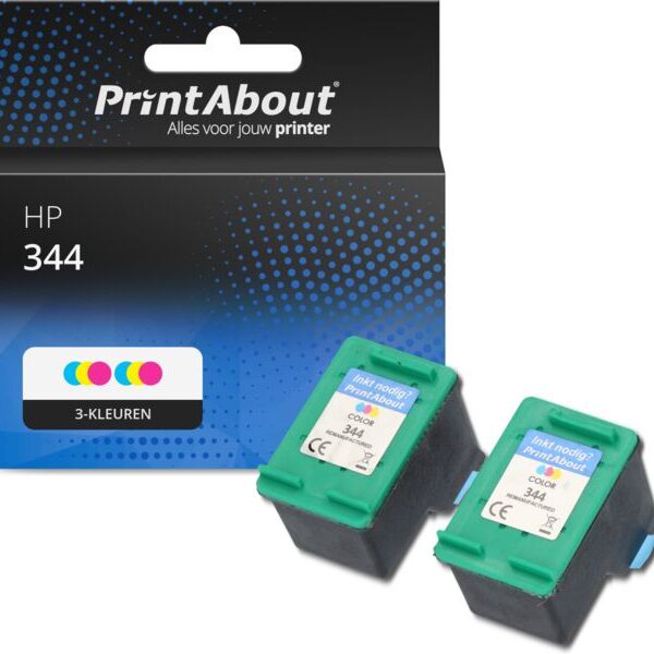 Huismerk HP 344 (C9363EE) Inktcartridge 3-kleuren Multipack
