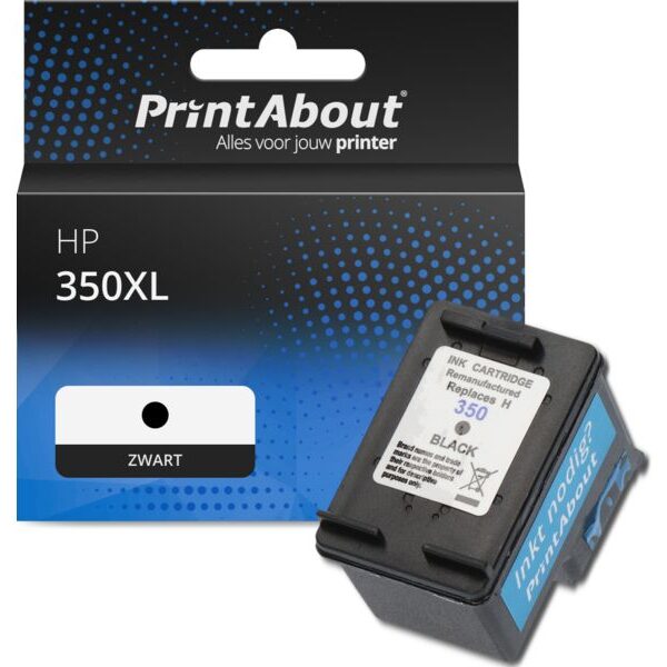 Huismerk HP 350XL (CB336EE) Inktcartridge Zwart Hoge capaciteit