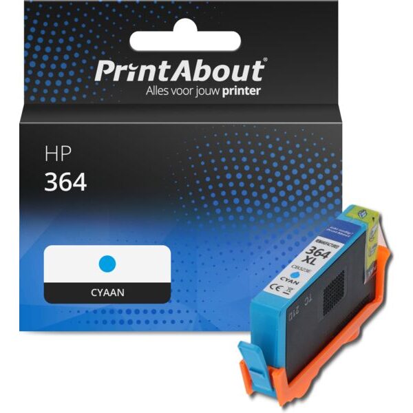 Huismerk HP 364 (CB318EE) Inktcartridge Cyaan