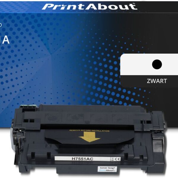 Huismerk HP 51A (Q7551A) Toner Zwart