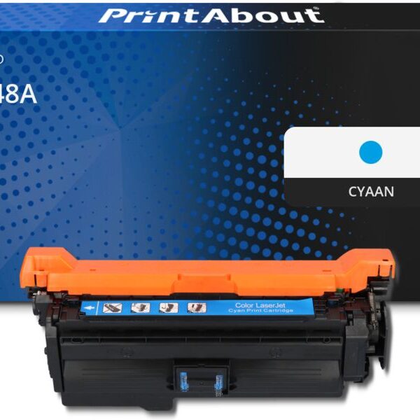Huismerk HP 648A (CE261A) Toner Cyaan