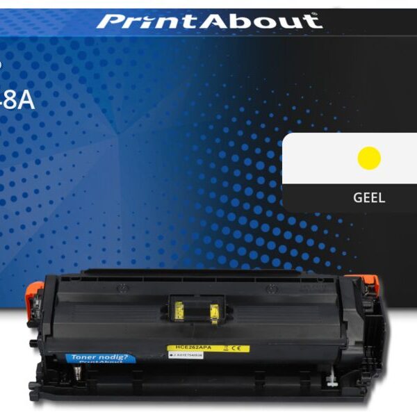 Huismerk HP 648A (CE262A) Toner Geel