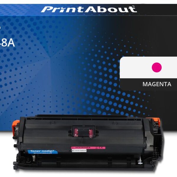 Huismerk HP 648A (CE263A) Toner Magenta