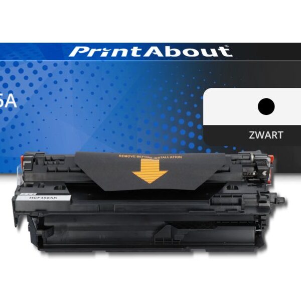 Huismerk HP 655A (CF450A) Toner Zwart
