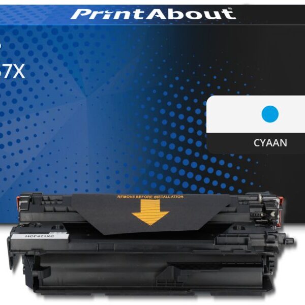 Huismerk HP 657X (CF471X) Toner Cyaan Hoge capaciteit