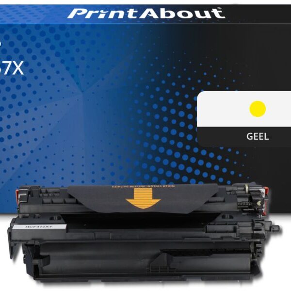 Huismerk HP 657X (CF472X) Toner Geel Hoge capaciteit