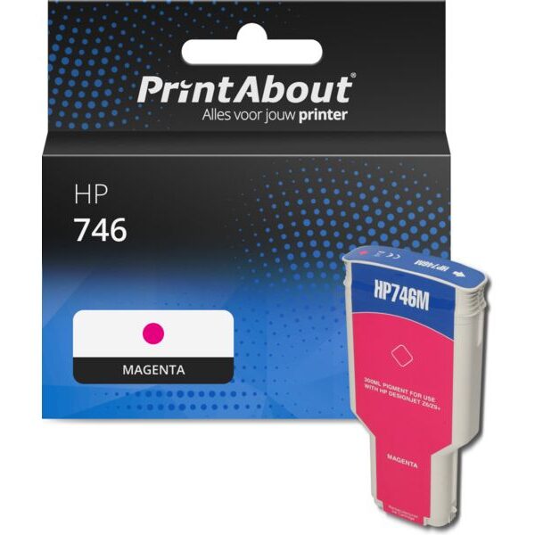 Huismerk HP 746 (P2V78A) Inktcartridge Magenta