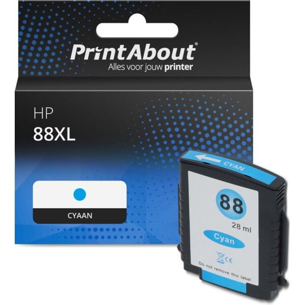 Huismerk HP 88XL (C9391AE) Inktcartridge Cyaan Hoge capaciteit