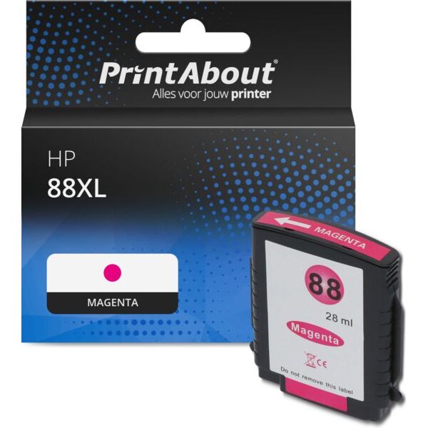 Huismerk HP 88XL (C9392AE) Inktcartridge Magenta Hoge capaciteit