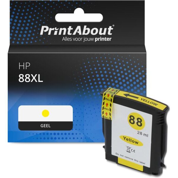 Huismerk HP 88XL (C9393AE) Inktcartridge Geel Hoge capaciteit