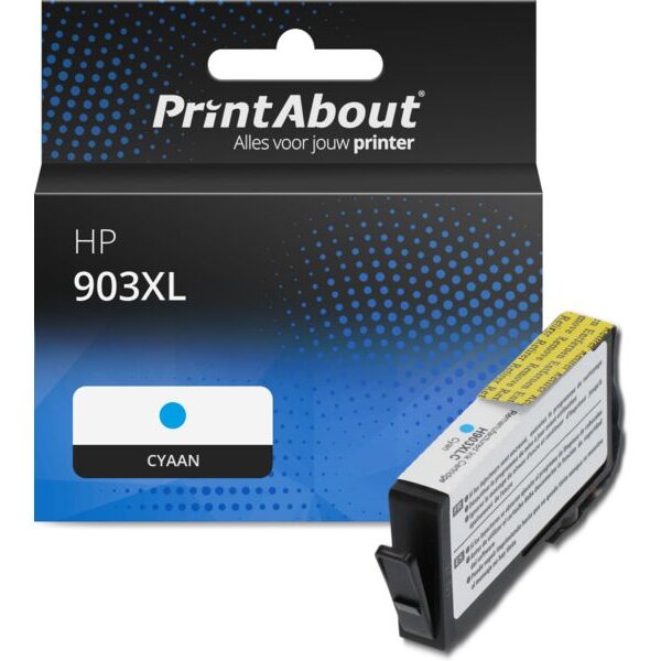 Huismerk HP 903XL (T6M03AE) Inktcartridge Cyaan Hoge capaciteit