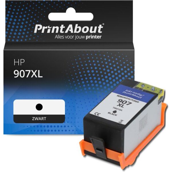 Huismerk HP 907XL (T6M19AE) Inktcartridge Zwart Hoge capaciteit