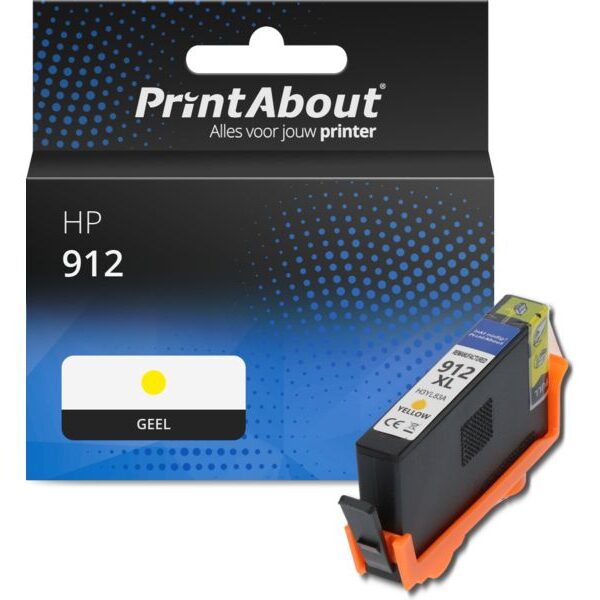 Huismerk HP 912 (3YL79AE) Inktcartridge Geel