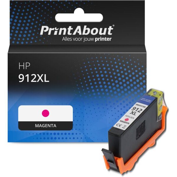 Huismerk HP 912XL (3YL82AE) Inktcartridge Magenta Hoge capaciteit