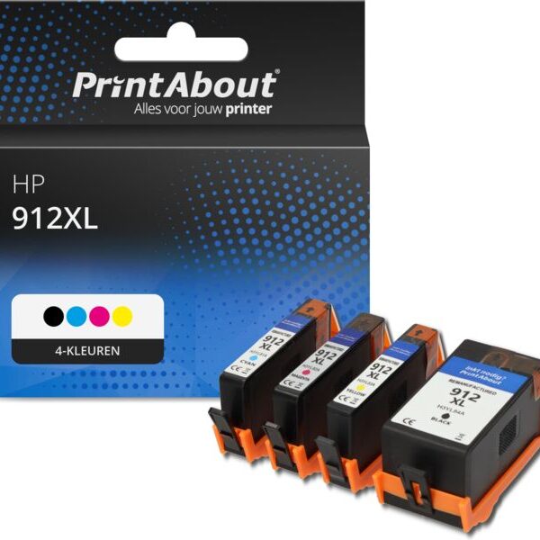 Huismerk HP 912XL (3YP34AE) Inktcartridge 4-kleuren Multipack
