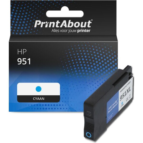 Huismerk HP 951 (CN050AE) Inktcartridge Cyaan