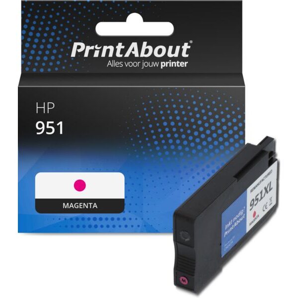 Huismerk HP 951 (CN051AE) Inktcartridge Magenta